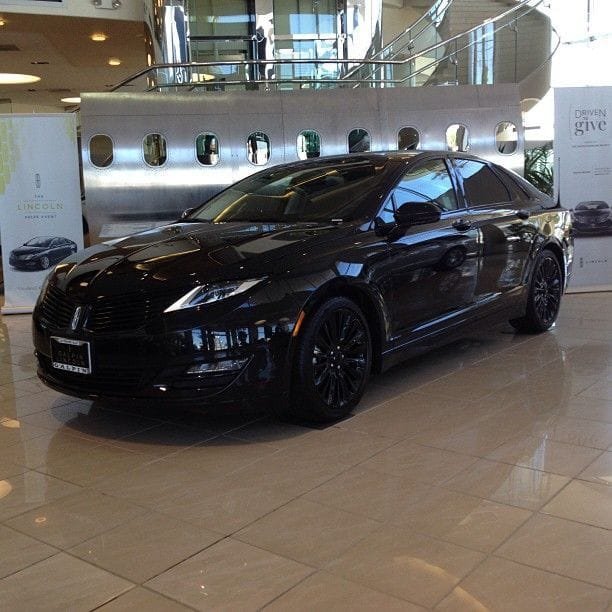 Black Lincoln Town Car luxury sedan